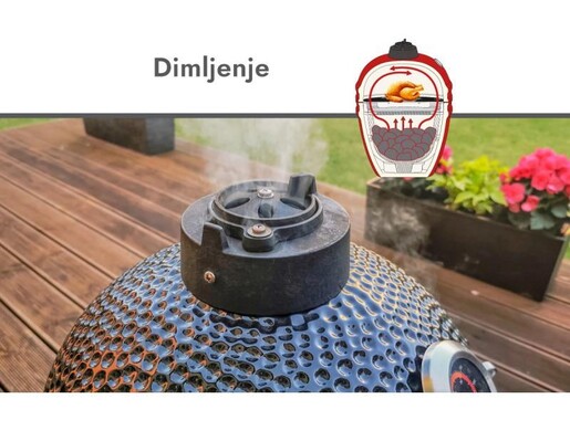Kamado roštilj na ugalj 55 cm - 79725