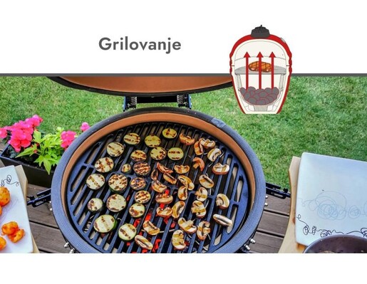 Kamado roštilj na ugalj 55 cm - 79725