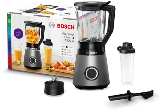 BOSCH blender MMB6174S; VitaPower; Serie 4; 1200 W; 1,5 lit.; Silver