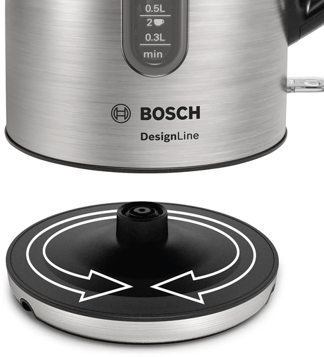 BOSCH kuhalo za vodu TWK4P440; DesignLine; 2400 W; 1.7 lit.; Inox