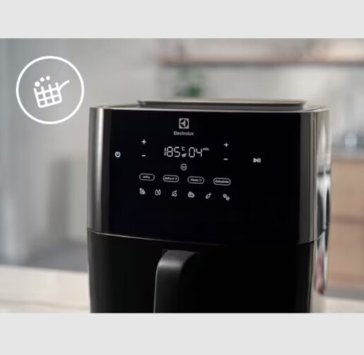 ELECTROLUX friteza na zrak + paru EAF7SB; Seria 800; 5,4 lit.; 1700 W; Crna