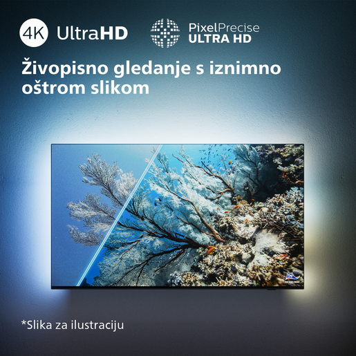 PHILIPS LED televizor 75PUS8319/12, 4K Ultra HD, Smart TV, Ambilight, HDMI 2.1, Titan TV, Crni **MODEL 2024**