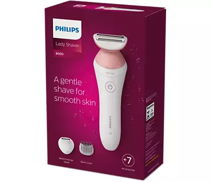 PHILIPS epilator-brijaći aparat BRL146/01; za mokru i suhu kožu; serie 6000; 7 nastavaka