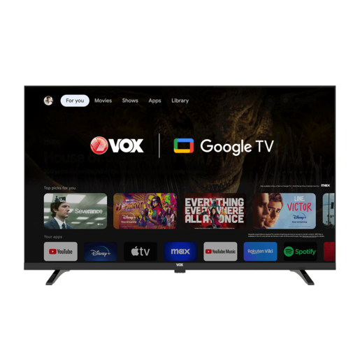 VOX LED televizor 32GOH205B, HD Ready, Smart TV, Google TV, Dolby Audio, Hotel Mode PVR, Crni