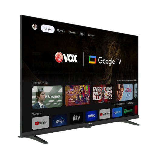 VOX LED televizor 32GOH205B, HD Ready, Smart TV, Google TV, Dolby Audio, Hotel Mode PVR, Crni