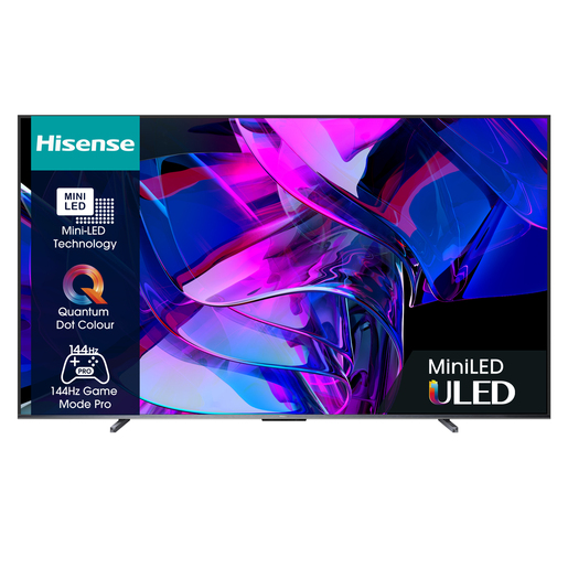 Hisense ULED televizor 100U7KQ, 4K Ultra HD, Smart TV, VIDAA U7, Quantum Dot Colour, 144Hz Game Mode Pro, Dolby Atmossa DTX Virtual X, Mini-LED Full Array Local Dimming, Crni  **MODEL 2024**