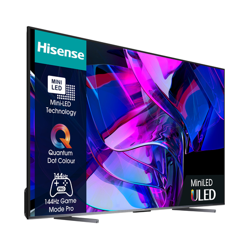 Hisense ULED televizor 100U7KQ, 4K Ultra HD, Smart TV, VIDAA U7, Quantum Dot Colour, 144Hz Game Mode Pro, Dolby Atmossa DTX Virtual X, Mini-LED Full Array Local Dimming, Crni  **MODEL 2024**