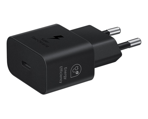 Samsung 25W brzi punjač, USB-C Power Adapter, EP-T2510NBEGEU, Crni (kabel nije uključen)