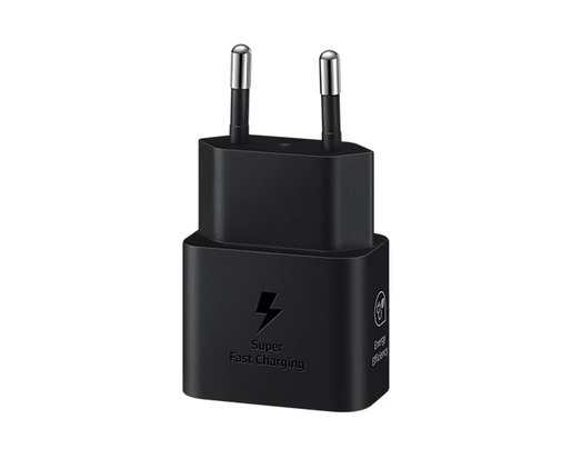 Samsung 25W brzi punjač, USB-C Power Adapter, EP-T2510XBEGEU, Crni (kabel uključen)