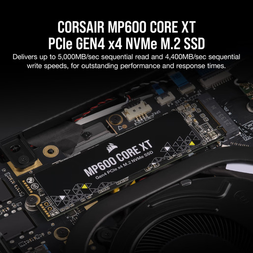 Corsair SSD 1TB M.2. MP600 CXTCore XT, PCIe Gen4x4,5,000/4.400MB/s