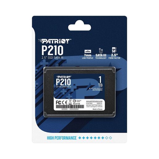 Patriot SSD 1TB 2.5'';P210; up to R/W : 520/430 MB/s
