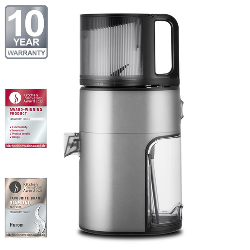 HUROM sokovnik H400-BEC05TG hladno cijeđenje; 90 rpm; Titanium Siva