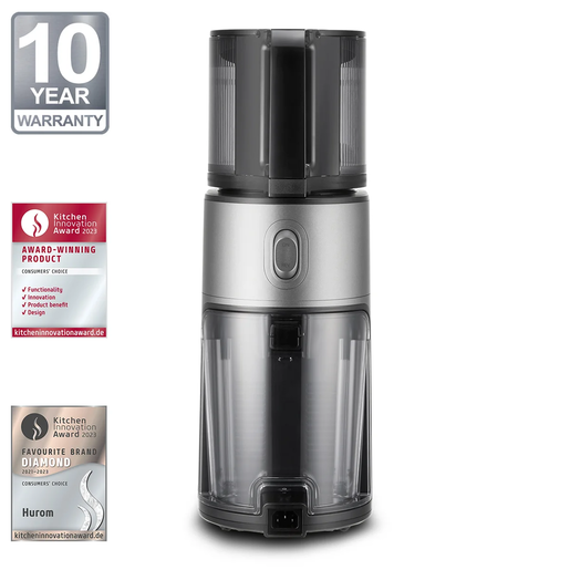 HUROM sokovnik H400-BEC05TG hladno cijeđenje; 90 rpm; Titanium Siva