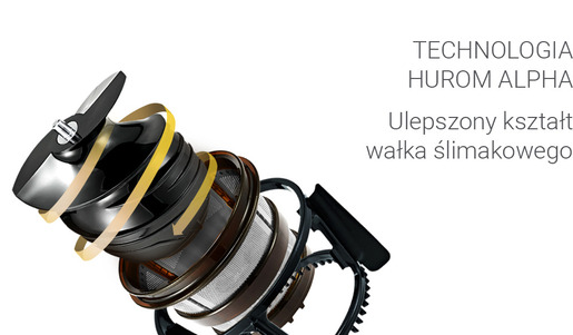 HUROM sokovnik H-AA-BBE17 hladno cijeđenje; 43 rpm; Matt Crna