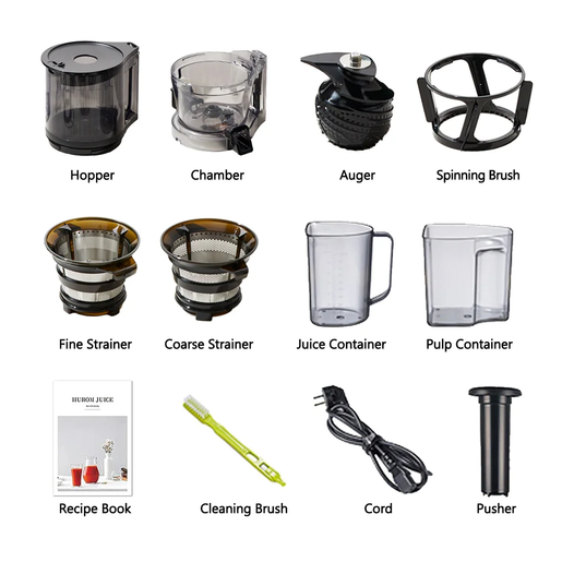 HUROM sokovnik H320N-BES01DG hladno cijeđenje; 50 rpm; tamna zelena