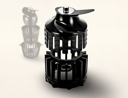 HUROM sokovnik H310A-BEC04CL hladno cijeđenje; 38 rpm; Charcoal Antracit