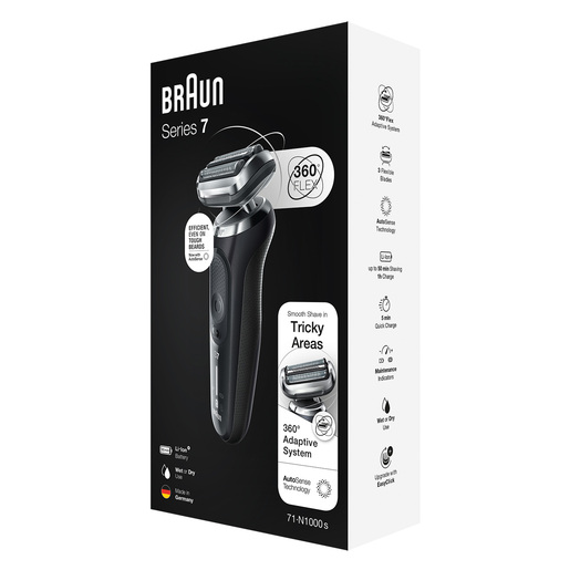 BRAUN aparat za brijanje 71-N1000s, Serija 7, Wet & Dry, Crni