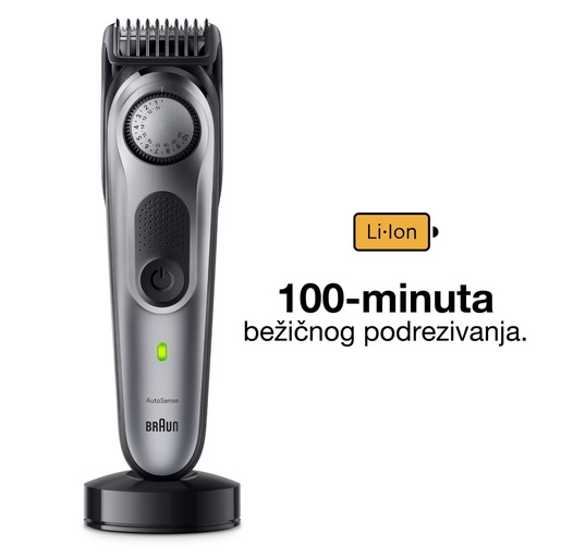 BRAUN trimer za bradu BT7420, Serija 7, Sivi