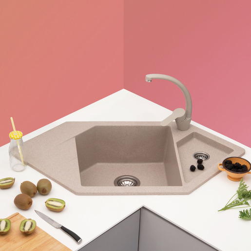 Metalac sudoper xDiamond / bijeli