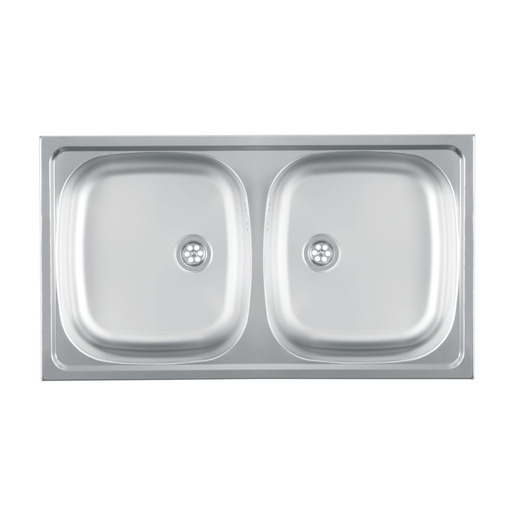 Metalac sudoper Luna Flex 2D Ø60 / inox / usadni