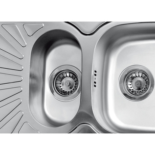 Metalac sudoper Luna Flex 1.5D / inox / usadni