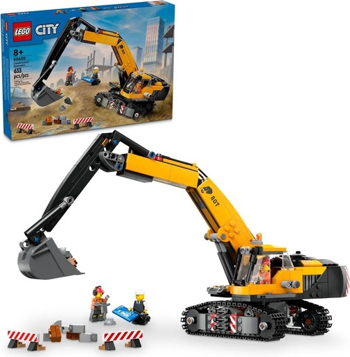 LEGO Žuti građevinski bager 60420