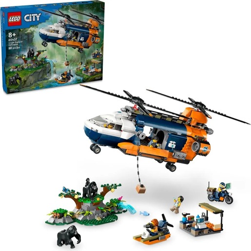 LEGO Helikopter istraživača prašume u bazi 60437