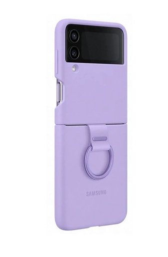 Maska za Samsung Galaxy Z Flip4, EF-PF721TVEGWW, Silicone Cover with Ring Bora Purple
