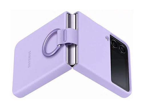 Maska za Samsung Galaxy Z Flip4, EF-PF721TVEGWW, Silicone Cover with Ring Bora Purple