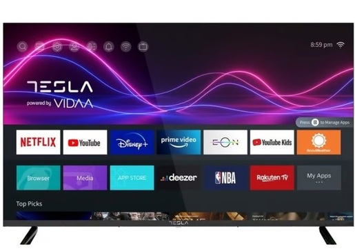 TESLA LED televizor 50M345BUS 4K Ultra HD, VIDAA OS, Smart TV, Crni