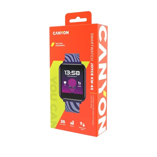 CANYON Joyce dječiji pametni sat  KW-43, Dual Bluetooth funkcija, Blue