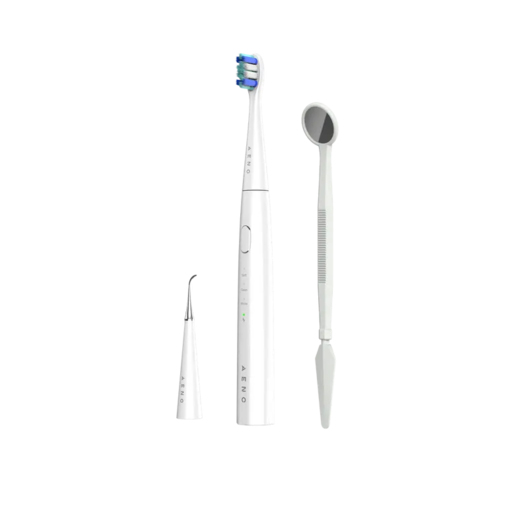 AENO Sonic električna četkica DB8: bijela, 3 moda, 3 glave + 1 pribor za čišćenje, 1 ogledalce,  30000 rpm, 100 dana bez punjenja; IPX7