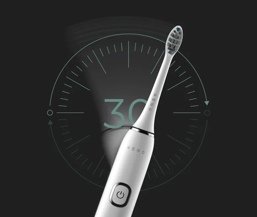 AENO Sonic električna četkica DB5: bijela, 5 modova, bežično punjenje; 2 glave; 46000 rpm, 40 dana bez punjenja; IPX7