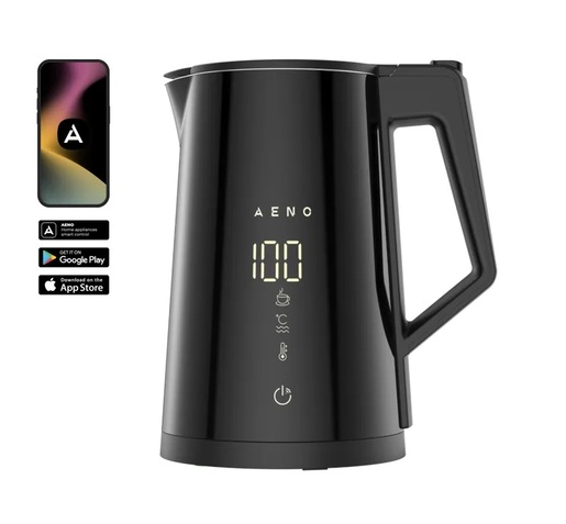 AENO kuhalo za vodu EK7S Smart: 1850-2200W, 1.7 L, Strix, dupla stjenka, Wi-Fi
