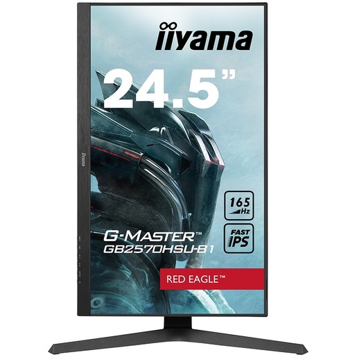 IIYAMA monitor G-Master Red Eagle GB2570HSU-B1 gaming, 25, FullHD, IPS, 400cd/m2, AMD FreeSync Premium, HDMI, DP, 165Hz, 0.5ms