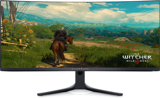 DELL Alienware monitor AW3423DWF gaming zakrivljeni, 34,UWQHD, QD-OLED, 1000 cd/m2, AMD FreeSync Premium Pro, DP, HDMI, 165Hz, 0.1ms