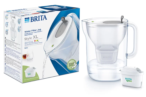Brita Style Pro bokal za filtriranje vode 1,4L sivi - 1052725