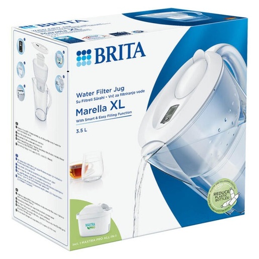 Brita Marella XL Pro bokal za filtriranje vode 2L bijeli - 1052722