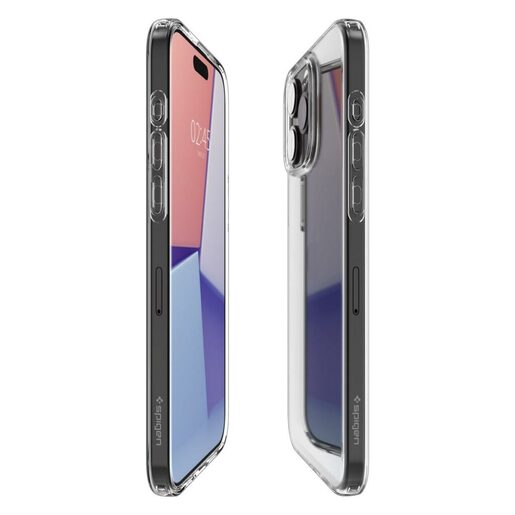 Spigen® Liquid Crystal ACS06699, maska za iPhone 15 Pro  – Crystal Clear