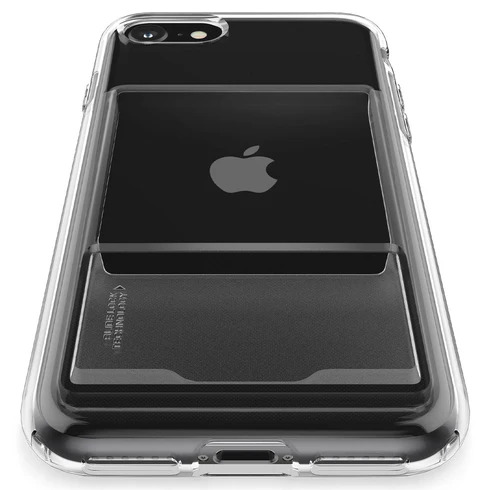 Spigen® Crystal Slot ACS04359, maska za iPhone SE (2022/2020)  – Crystal Clear