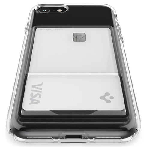 Spigen® Crystal Slot ACS04359, maska za iPhone SE (2022/2020)  – Crystal Clear