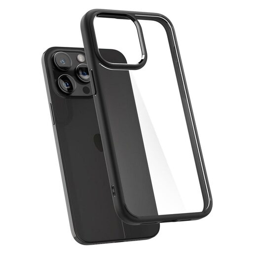 Spigen® Ultra Hybrid™ ACS06570, maska za iPhone 15 Pro Max – Matte Black