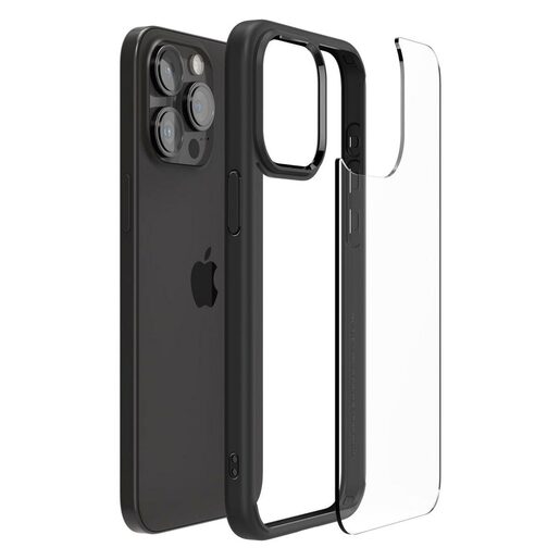Spigen® Ultra Hybrid™ ACS06570, maska za iPhone 15 Pro Max – Matte Black