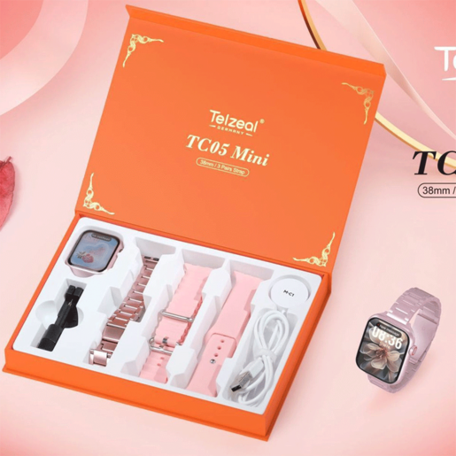 Telzeal TC05 Mini pametni sat, Pink (3 narukvice)