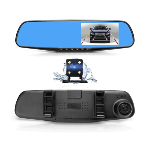 Auto dash kamera sa zadnjom kamerom DVR-01, retrovizor