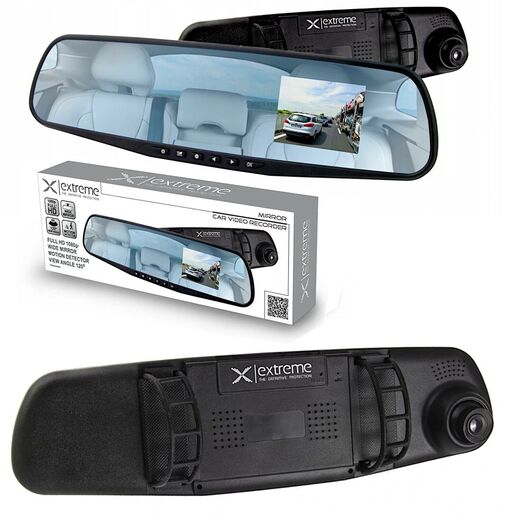 Extreme auto kamera  XDR103, Full HD DVR, retrovizor