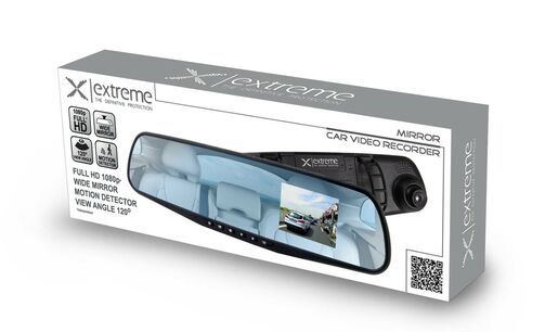 Extreme auto kamera  XDR103, Full HD DVR, retrovizor