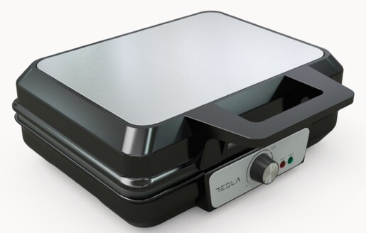 TESLA Waffle toster WM200BX Snaga 1000 W; Hladna ručka nadodir; Ploče s neljepljivim premazom