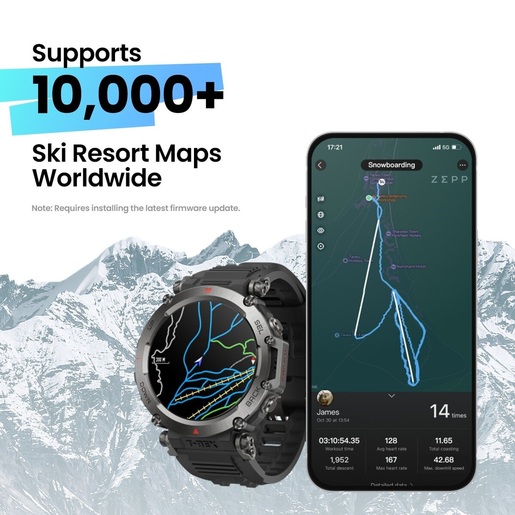 AmazFit T REX Ultra Abyss pametni sat, crni