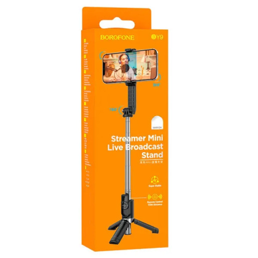 Borofone Stativ tripod selfie stap za mobitel (dolazi bluetooth daljinski), BY9 Streamer mini